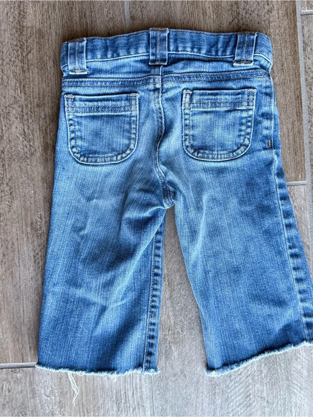 Vintage Old Navy Blue Denim Trouser Jeans with Heart Embroidery